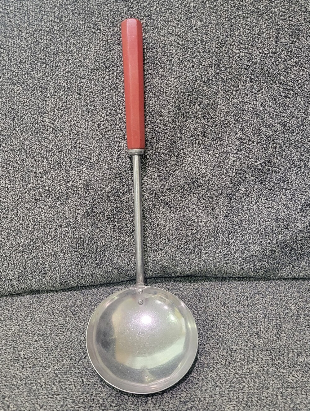 Vintage Corona Stainless Steel Ladle Red Bakelite Handle USA